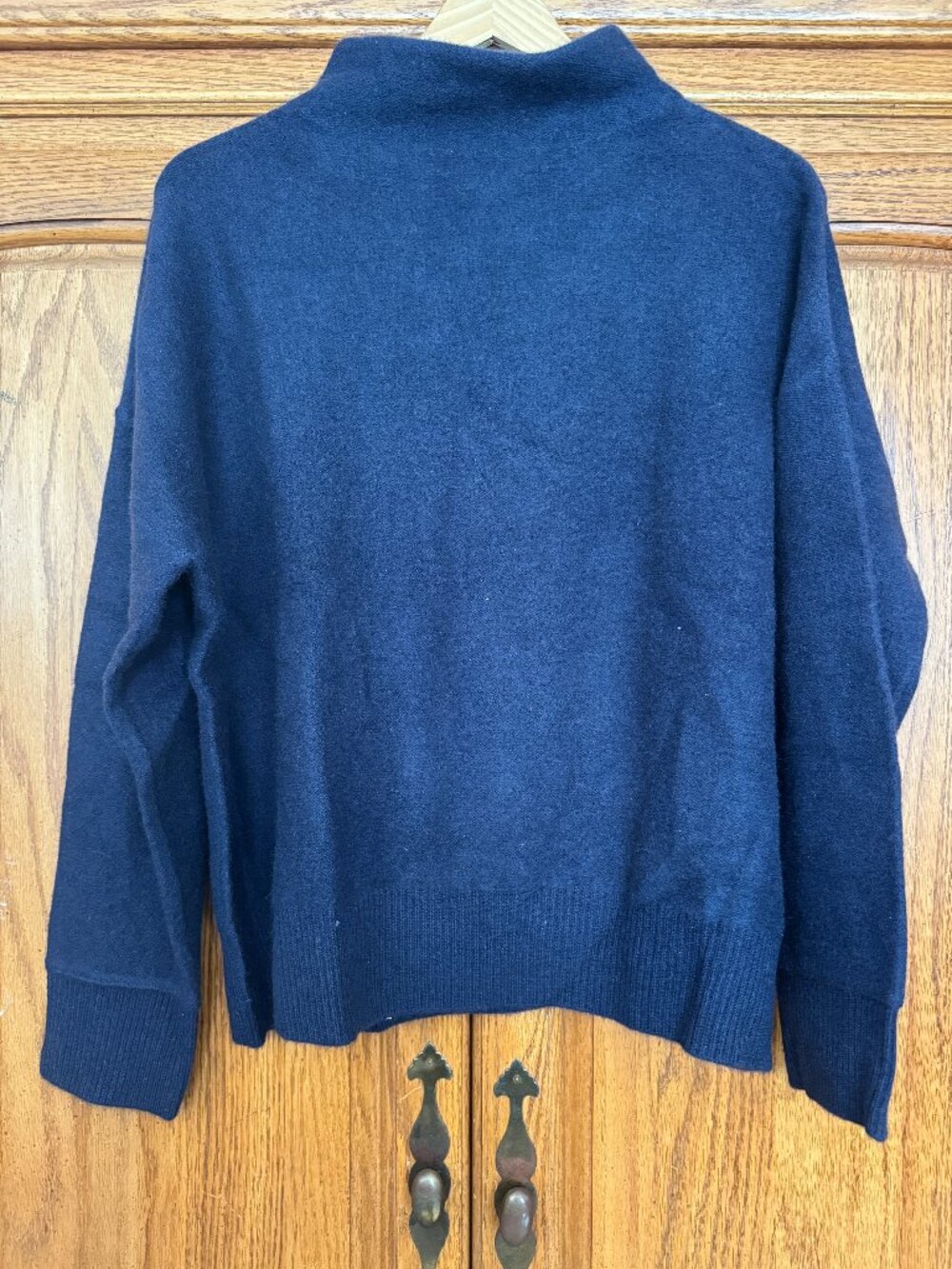 Tahari Navy Blue Turtleneck Sweater
